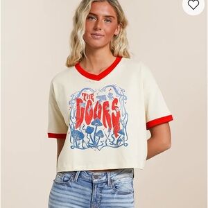 The Doors cropped band tee shirt